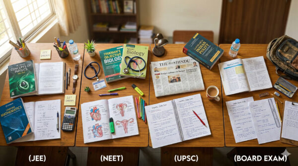 Different morning routine for students study variants for JEE, NEET, UPSC and board exams in India