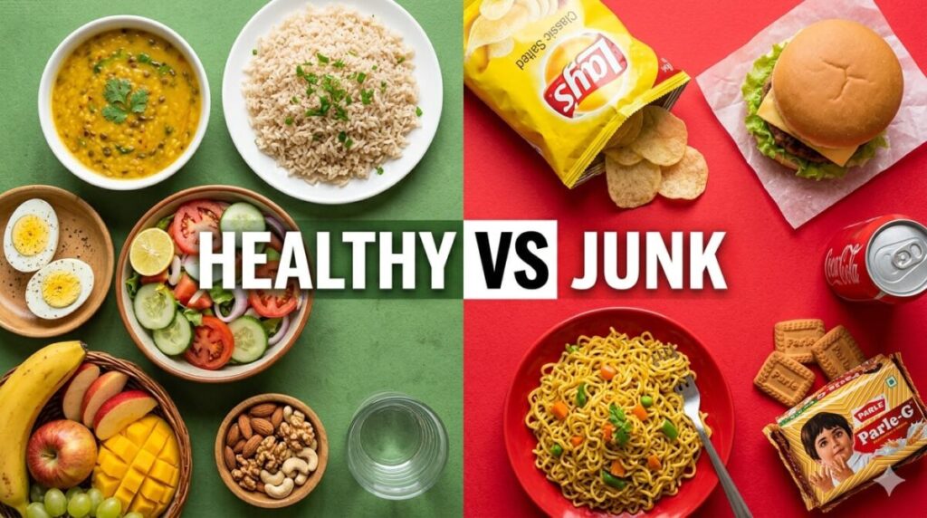 Healthy Food and Junk Food Chart for Students 2026